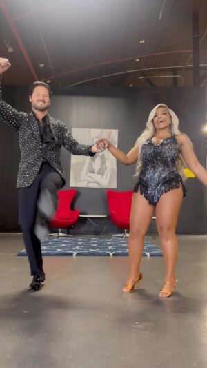 Phaedra Parks Instagram - So excited for my new partner @phaedraparks 🍑🪩We need a team name, help?! #DWTS
