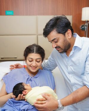 Pranitha Subhash Instagram - Let the adventure begin! It’s been a few days since our baby boy arrived and it’s been the most hectic yet magical few days of my life .. ✨
