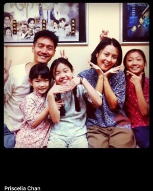 Priscelia Chan Instagram - How are you all doing our ‘3 daughters’? 😊🩷 This pic popped up on my FB memories that day and chancing on 星洲之夜 on the wardrobe unit TV this early morning brought back fond memories with our ‘3 daughters’ 13 years ago 😍Sending love 🩷🩷🩷 Time flies indeed ✨✨✨#ASongToRemember #星洲之夜