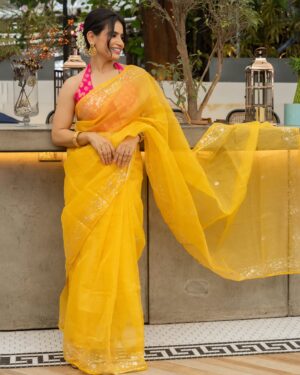 Priya Ahuja Instagram - Feeling like a ray of light in my Yellow Saree 💛

Outfit : @swtantraofficial 
Videographer: @photo_vinayak 
Makeup : @makeoverbydipika 
Jewellery: @rentjwellsbybhavna
Location: @zimagourmet 

( outfit , yellow saree , partywear , festive wear , festive look , dinner look , elegant, grace , elegance , khoobsoorat ) 

#beautiful  #elegant #elegance #jewelry #jewellery #makeup #saree #grwpri #yellow #saree