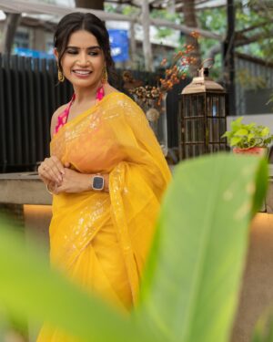 Priya Ahuja Instagram - Feeling like a ray of light in my Yellow Saree 💛

Outfit : @swtantraofficial 
Videographer: @photo_vinayak 
Makeup : @makeoverbydipika 
Jewellery: @rentjwellsbybhavna
Location: @zimagourmet 

( outfit , yellow saree , partywear , festive wear , festive look , dinner look , elegant, grace , elegance , khoobsoorat ) 

#beautiful  #elegant #elegance #jewelry #jewellery #makeup #saree #grwpri #yellow #saree
