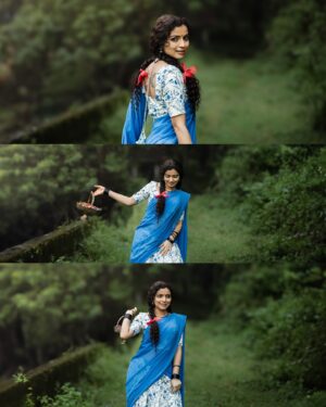 Ranjitha Menon Instagram - തിരിച്ചു കൊണ്ടുവരാൻ പറ്റാത്ത പഴമയൊന്നും ഉണ്ടെന്ന് തോന്നുന്നില്ല … costume & styling by @vivek.psethu 

@ranjitha.menon @manav_sadasivan._ @ramyal_m_rajan @makeup_by_sabana_ 

@aba_zeons 😘