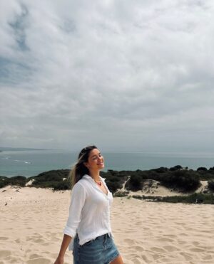 Raquel Meroño Instagram - Y con las dunas nos despedimos del veranos 2024 con ganas de volver a  Madrid a nuestra nueva casa ..
@dani_meroo @martina.merono
