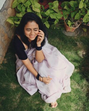 Rashmi Prabhakar Instagram - ಸಂಚಾರಿ ❤️✨️

Saree @shree_roopacollections