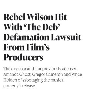 Rosanna Arquette Instagram - Good. Because I’ve known Amanda Ghost and Gregor Cameron for 3o years and the slanderous stories ms Wilson chose to put out there  are despicable .