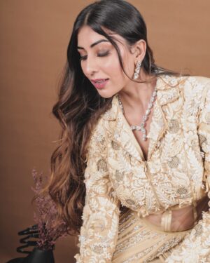 Ruma Sharma Instagram - I can hear your thoughts like a melody 💕
.
.
Shot by - @lsd.photography.official 
Edit by - @sk_photograpahy 
.
#designerlook #designershoot #designerwearinspiration #fashionshoots #rumasharma #aestheticpost #aestheticphotography #fashionlookbook #designerwear