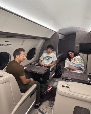 Sameksha Instagram - A lil slice of Sky #familyvacation #petdogonboard #Miloonboard #funflight #flyhighinthenightsky