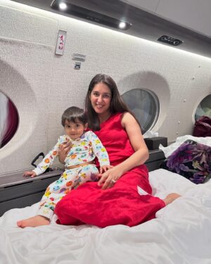 Sameksha Instagram - A lil slice of Sky #familyvacation #petdogonboard #Miloonboard #funflight #flyhighinthenightsky