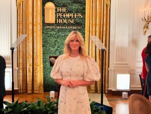 Sandra Lee Instagram - “BIG NEWS!! I HAVE BEEN APPOINTED the newest member of the White House Historical Association’s Board Council (started by Jacqueline Kennedy)! IT WAS SO FUN TO BE AT The White House for the grand opening dinner of “The People’s House: A White House Experience,” which is a cutting-edge educational interactive experience - it’s like being at the White House and some ways better because you experience recreated moments in history. The incredible 3D and Digital mini-museum type experience brings to life the stories of the Executive Mansion, the people who lived in it and the people who have dedicated their careers to it. You can even see all the holiday magic recreated and some of the most meaningful meeting throughout history. Of course, I was also most enchanted by the fabrics, furniture (mostly French Empire) and flowers (The Scottish Rose Carved nearly everywhere and on everything)-DIVINE. Antique Roses adorned the tables of the lavish seated dinner hosted by President Joe Biden and Dr. Jill Biden and was attended by esteemed members of the White House Historical Society as well as Martin Sheen (the experiences orator and most wonderfully sweet man), President LBJs daughter Luci Johnson (what a necklace she wore), President Fords daughter Susan Ford Bales (who shared moments from her childhood on our private tour together as “SHE GREW UP THERE”!-the stories, the parties, the hidden wall that remains in the White House from the fire in 1814, Wow). What a moment. What an honor. So Special Most Grateful, 
Sending Love to you always, 
Sandra Lee -AKA Aunt Sandy