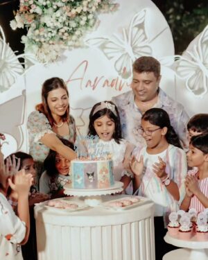 Santhi Mayadevi Instagram - Happy 8th Birthday,  our Aarumani😘😘😘🎉🎉🎊🌈🍭🎂🍿🍧🍦 @Aaradhyareshikapournami!

Today, we celebrate not just the day you were born but the wonderful person you’ve become. You are our lucky charm and the light of our lives. Your kindness, compassion, and wisdom are truly remarkable. You amaze us with your self-reliance and the way you embrace every challenge with such grace.

To us, you’re more than just our daughter—you’re our best friend, our guide, and our inspiration. Watching you grow and adapt, seeing the world through your eyes, has been the greatest joy of our lives.

On this special day, we want you to know how deeply loved and cherished you are. May your life always be filled with happiness and wonder. We are so proud of you, and we look forward to watching you continue to shine.

With all our love, 
Acha &Amma😘🫶❤️🩶