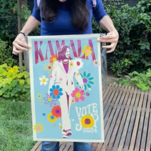 Sarah Silverman Instagram - Vote Joy! Vote Kamala! Brilliant art (and tee shirts!!!) by @kiiarens