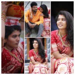 Saranya Pradeep Instagram - #latepost 
A vibrant festival unfolds, celebrated in glorious costumes gifted by beautiful souls❤️@dallas_dampathulu 
@dd_dukanam 

#bonalu #tradition #familytime #village #positivity 
#festivaloutfit #festival #festivalvibes #festivalseason 
#celebration #happytimes #memories #colorful #days #positivevibes #happyfaces #energy #instagood #photooftheday #outfitoftheday