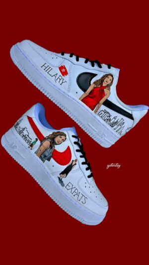 Sarayu Blue Instagram - 🇭🇰 I can't believe I had the opportunity and pleasure to customize a pair for the incredibly talented @sarayublue who brings the role of Hilary to life in @primevideo 'Expats' 😍

Hilary’s journey is so inspiring - she’s fierce, vulnerable, and so authentically human. It was a joy to capture some of that essence in this design. Thank you, Sarayu, for portraying such a powerful character and for inspiring creativity in so many ways! 🎨👟✨ 

⏰️ These shoes took a total of 27 hours to paint 
🖌 @angelusdirect

#Gitartsy #Expats #SarayuBlue #CustomSneakers #ArtInspired #PrimeVideo #Hilary #Handpaintedshoes #Handpaintedsneakers