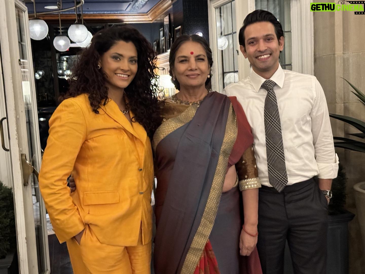 Shabana Azmi - 3.3K Likes - With Saiyam Kher and Vikrant Massey at the Alberta film Festival