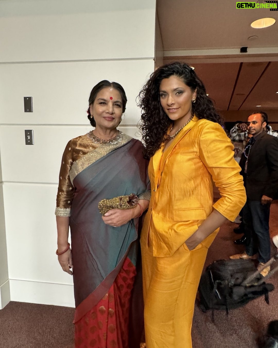 Shabana Azmi - 3K Likes - In Edmonton today at the Alberta FilmFestival With @Saiyami Kher for the screening of R Balkis #Ghoomer.