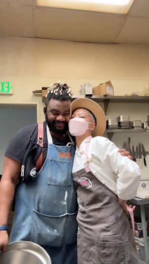 Shirley Chung Instagram - One last time, putting on my Dumpling apron in @mschicafe kitchen ❤️💪Our hearts are full as we say goodbye (for now!) while I take the time to rest and recover. To our staff, our regulars, our Goldbelly customers, and our Culver City neighborhood, thank you for supporting us over the past six years. The overwhelming love you’ve shown us in these final weeks means more than words can express. Our last day of service was truly beautiful, filled with so much love.

We are especially grateful to our incredible team—many of whom have been with us since day one. In these last two weeks, you’ve worked tirelessly, showing up every day, exhausted but driven, working with all your heart to keep us serving our community. You are the heart of Ms Chi. 

To everyone we couldn’t include in this caption (you know who you are!), from the bottom of our hearts, thank you, thank you, thank you. We couldn’t have done it without all of you.

With endless love and gratitude ❤️❤️❤️

Chef Shirley, Jimmy, and the Ms Chi Team.  #mschi #culvercity #chefshirleychung #dumplingmafiaqueen #fuckcancer