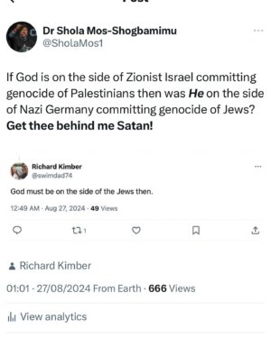 Shola Mos-Shogbamimu Instagram - Every Palestinian is systematically tortured, broken, disabled, sexually abused and/or killed by Israel. Can you spot the difference with Noa Argamani & hostages held by Hamas - the poster faces of Israel’s genocide of Palestinians? While I applaud Noa for debunking the Israel lie that she was beaten by Hamas, I understand why many would find this footage deeply offensive when Palestinians are being exterminated, ethnically cleansed & dismembered in her & Israel’s name. Israel is holding every Palestinian in Gaza and West Bank as hostages.
