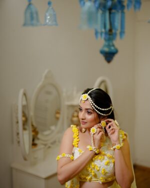 Sonal Monteiro Instagram - A day dipped in sunshine and love♥️

 @classy.designerhouse @chaithu._.gowda thank u for making the best outfit !
Makeup - @jaya.makeup_artist | can never get bored of working with you !
@bloomsjoy_floral_jewellery thank you for making my jewellery. It was outstanding!
Hair - @makeover_by_praveen
Photography - @lightbucketproductions
#tharunsonaltakeok #tharunsudhir #sonalmonteiro