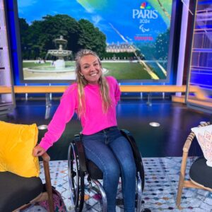 Sophie Morgan Instagram - I can’t quite believe the journey between these two photos…taken twelve years apart. 

In the second photo, taken on the day I arrived at work at the 2012 Paralympic Games in London, I’m in the park, overwhelmed with joy to be part of such a momentous occasion. My role? Reading the weather in the Paralympic breakfast show on Channel 4! 

To say I was excited would be an understatement! I don’t think I slept for the whole two weeks—buzzing at the change we all felt in the air thanks to Channel 4’s groundbreaking rebrand of the Games. 

Twelve years later, I’m in Stamford, Connecticut in the US, equally as overwhelmed to be yet again involved in this now global Paralympic movement, and…here to host my own show, every single day, for the next 12 days..and in so doing, making history. 

I’m not sure how to mark this milestone in my life, this massive moment, other than to sit still for a second, stare at the younger me and tell her well- fuckin-done gal. 

Twelve years of relentless graft, twelve years of setbacks and knockbacks, being told there was no place for people like me in TV, but still, twelve years of dreaming, planning, networking and hoping….and here I am. 

And so look, I’m not great with the advice, but if  anyone out is reading this and is, like that young gal on the right, unsure how they are going to get where to want to go, unsure where they belong, or how they will figure it all out, just keep moving forward. That’s all you have to do. And never ever quit. Oh and say YES even when you are terrified. 

———————

Join us live on NBC at 1 p.m. ET for the pre-opening ceremony show and every day from 11 a.m. to 5 p.m. ET. Best of luck to all of the athletes who are now in Paris and raring to go!!! We got you! It’s time to shine! 

#Paralympics #2024Paralympics #ParisParalympics #Paris24 #NBC #Channel4 #TVPresenter #TVHost #Representation #RepresentationMatters #LivingTheDream #NeverGiveUp #FaceTheFear #1AndFour #MakingSpace #MakingSpaceMakingHistory