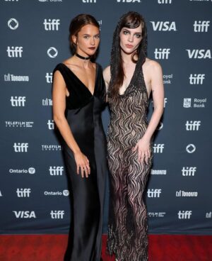 Sophie Thatcher Instagram - heretic premiere tiff 🖤 @a24 @tiff_net 
wearing @dionlee 
styled by @turnerturner 
hair and makeup @ronnietremblay
@imprintpr @canditita