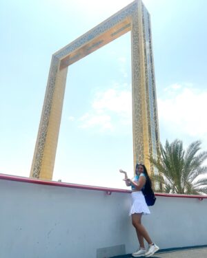 Sree Nithi Instagram - Dubai frame ✨
Pc @aswath_official brø📸