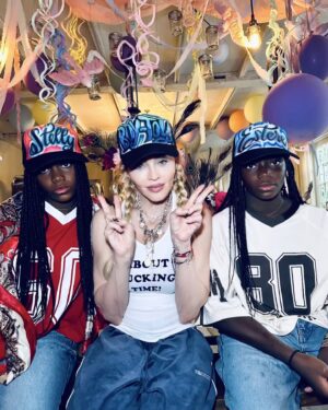 Stella McCartney Instagram - IT’S ABOUT FUCKING TIME

Shop the #AboutFuckingTime tank top in-store and online now

Featuring:
@Madonna 

#StellaMcCartney #crueltyfree #vegan #Madonna
