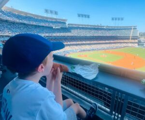 Stephanie Allynne Instagram - we went to the dodgers game yesterday and Finn said, “this is my favorite place on earth. I think it might be why I lived.” Is there anything better than feeling deeply connected to what you love?
