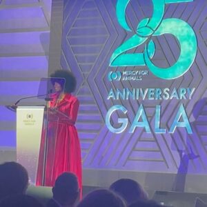 Stephanie Corneliussen Instagram - What a beautiful night at the 25th anniversary celebration of the annual Mercy For Animals Gala & Fundraiser.