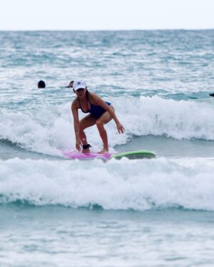 Stephanie Ho Instagram - Beach waves 🌊😍
Good to be back on the surfboard!🥰