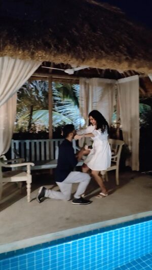 Subiksha Kayarohanam Instagram - What an absolute joy it is to be Married to a man like you, to call you my husband, my significant other, the better and the best part of my life.😇🧿🪬

A man who feels like a  validation to my inner child, from the universe. 
A man who is known for his unwavering commitment in every aspect of life.
A man whose love completes me in ways I’ve never known before.
A man who has a gleeful grin, which l would tirelessly ask for more.
A man with whom I’m grateful to be running this chaotic drama called life.
A man like no other @avinash.vasudevan.5 ❤️

Thanks @shakthi_jayaram and @dhilipb for making this day a memorable one ✨🤗