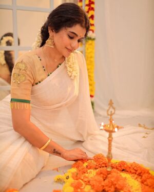 Subiksha Kayarohanam Instagram - An Onam elephant umbrella cutwork motif saree is a traditional garment which we have specially curated for cultural and festive designs. 

Special onam edition 2024 with @subiksha_kaya 

Makeup : @kaviyaartistry_off 
Photo : @dhanush__photography 
Hair : @achusai_artistry 

#onam #onam2024 #onamedition #newedition #newpost #newcollection #handwork #cutwork #cutworksarees #pure tissue #custommade #traditional #traditionalattire #malayalam #malyali #keralasaree