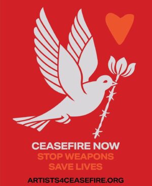 Susan Sarandon Instagram - We stand with international humanitarian and human rights organizations, unions, policymakers, grassroots movements, a majority of Americans, and citizens around the world calling on our leaders to uphold U.S. and international law.*
It is illegal to supply or use weapons to commit “grave human rights violations,” including striking schools or hospitals, restricting humanitarian aid, and killing children.

In partnership with @oxfamamerica, @actionaidusa, @warchilduk and @childreninconflict, @Artists4Ceasefire stands for an immediate and permanent ceasefire now, the release of all hostages, delivery of humanitarian aid, and freedom, justice, dignity and peace for all people. 

The “Barb Wire Peace Dove,” by renowned artist Shepard Fairey, (@obeygiant) represents our common humanity, and the action needed to save precious lives.

Approximately 1,200 Israelis were killed on October 7th, 2023 and over 200 were taken hostage by Hamas.  In the last 11 months, Israel’s military operations in Gaza have killed at least 40,000 Palestinians, 16,500 of them children. Starvation, dehydration, and disease have reached devastating levels in Gaza, with nearly all 2.2 million people there displaced from their homes.

Stop Weapons. Save Lives. Compassion Must Prevail. 

#Artists4Ceasefire 
#PermanentCeasefireNow
#StopWeaponsSaveLives

For more, visit artists4ceasefire.org
*Foreign Assistance Act, Arms Export Control Act, Geneva Conventions of 1949