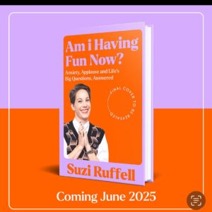 Suzi Ruffell Instagram - I am very excited to tell you I have written a book.

Am I having Fun Now? Anxiety, Applause and Life’s Big Questions, Answered. 

But what’s it about Suz? I hear you cry.

Being an anxious child, being an anxious adult, living authentically, heartbreak, success and failure, love, becoming a mum and so much more. 

It’s funny, a bit sad and brutally honest. (Already having anxiety about how honest tbh.)

It also features advice from Elizabeth Day, Dolly Alderton, Charlene Douglas, Dr Kirren Schnack, Natasha Devon, Dr Martha Deiros Collado and many more. 

I am enormously proud of it (is that cringe to say?)

You can pre order now. The link in my bio will take you to some bookshop websites and you won’t be charged until the book is dispatched. What’s  more, Waterstones have offered a £5 discount on RRP for anyone who orders before the end of September, with code SuziFun25’ 

Publication date 5th June 2025