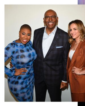 Symone Sanders Instagram - Our inaugural @msnbc Live: Democracy 2024 event was a success! Loved gracing the stage with my peeps ❤️. Congrats to @lukerussert @laurenpeikoff and the entire team for pulling off the first of many! 

If you couldn’t join us in person, tune in to MSNBC on Saturday September 14th at 9pm to watch!