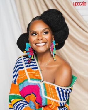 Tabitha Brown Instagram - Thank you @upscalemagazine1989 🙏🏾 for choosing me to grace your 35th Anniversary cover!!! 🙌🏾OOHHH GOD I THANK YOU🙌🏾
Thank you to my team who had me out here looking VERY GOOD!!!! I love y’all!! 

Repost from UPSCALE Magazine ❤️

“I am a woman that is blessed to do so many things I love. I’m an actress, Emmy Award winning host, three time NY times best selling author, an entrepreneur.  I get to do these incredible things that I am passionate about and I’m just getting started. “ - Tabitha Brown our 35th Anniversary Cover Star❤️. 

If Tab is just now getting started, then we are blown away and excited for her incredible future! 

Click the 🔗 in  bio now to purchase our August/September issue! 

Credits
Written by: LaToya Vickers @insolencealphamu
Photographer: Marcus Owens @mo_storyteller
Stylist: J. Bolin @stylistjbolin
Hair: Shaylin Jones @shaylinjoneshair
Makeup: Brandie King @brandieonthebeat

#upscalemagazine #upscalers #upscale #TabithaBrown #DonnasRecipe #Target #JoyOfTabitha #BlackExcellence #HairCare #fyp #explore