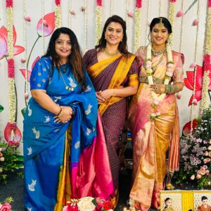 Tanisha Kuppanda Instagram - That happy place happy memories happy moments are always meant to be cherished 🤗🤗

Wearing : @vastra_villa1486 
Jewellery: @kuppandasjewellery