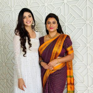 Tanisha Kuppanda Instagram - That happy place happy memories happy moments are always meant to be cherished 🤗🤗

Wearing : @vastra_villa1486 
Jewellery: @kuppandasjewellery