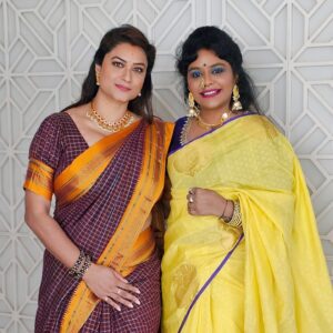 Tanisha Kuppanda Instagram - That happy place happy memories happy moments are always meant to be cherished 🤗🤗

Wearing : @vastra_villa1486 
Jewellery: @kuppandasjewellery
