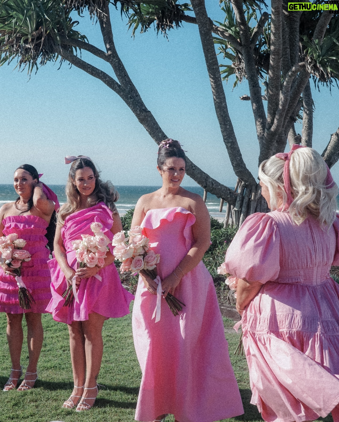 Tanya Hennessy - 31.2K Likes - You better believe our wedding planner @alysiabridgerevents got a pink aisle for me to walk down!! What a queen she is! I can’t recommend her enough!!! Photos on film by @biancavirtueweddings 🩷🤍 Dress Is @kyhastudios @k.y.h.a @chosenbykyha Bridesmaids dresses and shoes are @_aje_