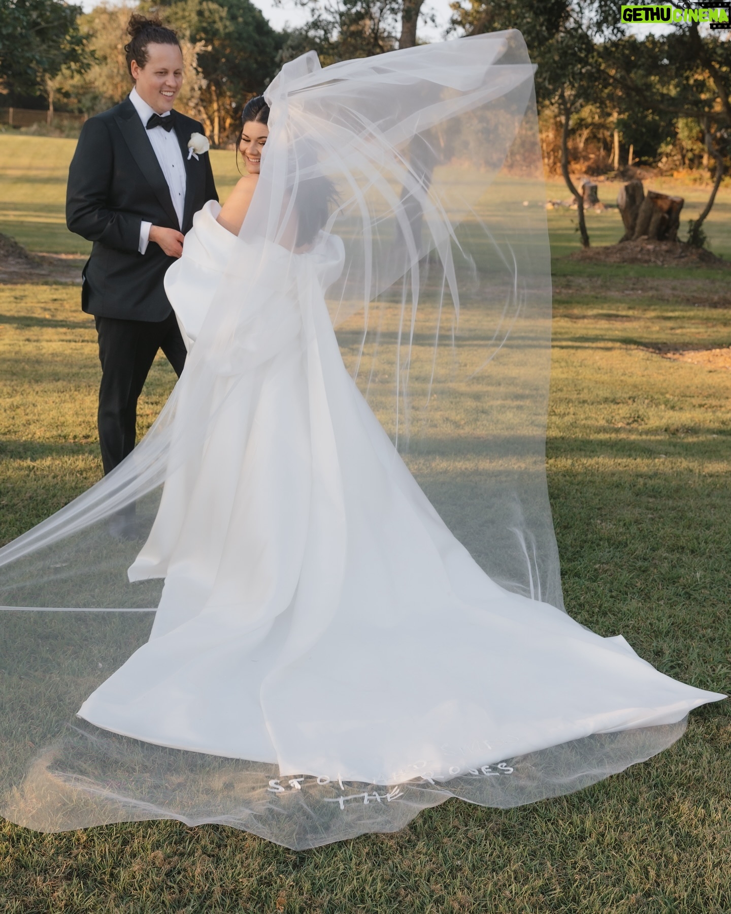 Tanya Hennessy - 32.1K Likes - Save these pics, cause this is the most elegant I’ll ever be. Ever. @thomaspoole_ @biancavirtueweddings @kyhastudios @chosenbykyha @alysiabridgerevents @sarahlaidlaw @cerronejewellers (@k.y.h.a embroidered my Pops handwriting on my veil. My Pop always said to me “STOP AND SMELL THE ROSES” cause I move so fast. This day I stopped and smelt the roses and I’m so grateful for my life, friends and Tommy P)