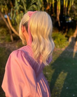 Tanya Hennessy Instagram - Category is … bridesmaids hair must be iconic (hair by @sarahlaidlaw and faces by @audreygriffen, dresses @_aje_ & earrings and jewels are @theofficialpandora ) @audreygriffenmakeup @alysiabridgerevents @jessbridger @ashleamcc @lannylu_ @amylouise2020 @courtneyturtonsworld
