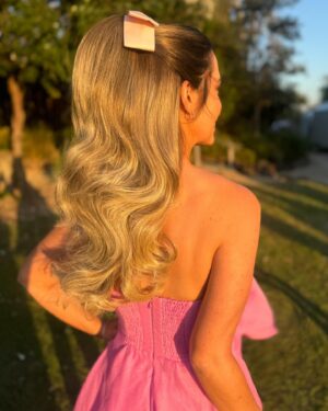 Tanya Hennessy Instagram - Category is … bridesmaids hair must be iconic (hair by @sarahlaidlaw and faces by @audreygriffen, dresses @_aje_ & earrings and jewels are @theofficialpandora ) @audreygriffenmakeup @alysiabridgerevents @jessbridger @ashleamcc @lannylu_ @amylouise2020 @courtneyturtonsworld