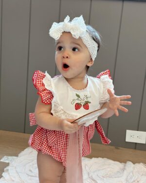 Tara Lipinski Instagram - You are our world Miss Georgie! 🍓 11 months! 

This song is spot on. I loved you before I even knew you. 
I thought about you every day for 5 years. What would you be like? How would it feel? I feel like I’ve known you for so long. But it’s better than I could have ever imagined. You are our lucky #7 embryo. It’s clear with your spirit and tenacity that you were never NOT coming. 

I can’t believe I get to live out these sweet moments with you, watching you grow and become your own person. I love that part. 

I’ll be your biggest cheerleader supporting you from the sidelines for forever and ever. 📣

#momanddaughter #baby #11monthsold #daughter #parenting #surrogacy