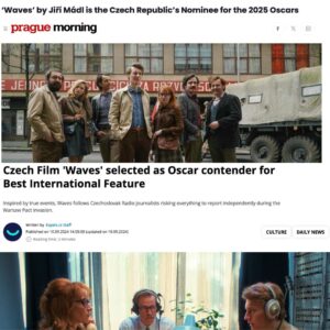 Tatiana Pauhofová Instagram - I think we're not the only ones talking about it... 📣
@theacademy 
💥 OVER 3 M € BO in Czech Republic 💥

Myslím, že nejsme jediní, kdo o tom mluví... 

WAVES ('VLNY') directed by Jiří Mádl @jirimadl86 will represent the Czech Republic at the 2025 OSCARS in the Best International Film category ! 

Congratulations 👏
@dawson_productions 
@czechfilmcenter 
@filmvlny 
@monikakristl 
@vojtech.vodochodsky 
@tana_pauhofova_official 
@stanislavmajer 
and many many more...
