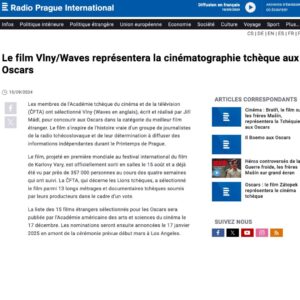 Tatiana Pauhofová Instagram - I think we're not the only ones talking about it... 📣
@theacademy 
💥 OVER 3 M € BO in Czech Republic 💥

Myslím, že nejsme jediní, kdo o tom mluví... 

WAVES ('VLNY') directed by Jiří Mádl @jirimadl86 will represent the Czech Republic at the 2025 OSCARS in the Best International Film category ! 

Congratulations 👏
@dawson_productions 
@czechfilmcenter 
@filmvlny 
@monikakristl 
@vojtech.vodochodsky 
@tana_pauhofova_official 
@stanislavmajer 
and many many more...