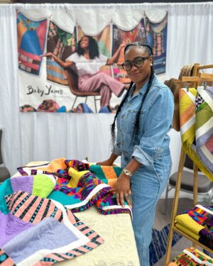 Tatyana Ali Instagram - The very first Baby Yams exhibition is happening right here at @blackmamasmatter #BMHC24, and I couldn’t be more excited! Swipe to see the before and after!