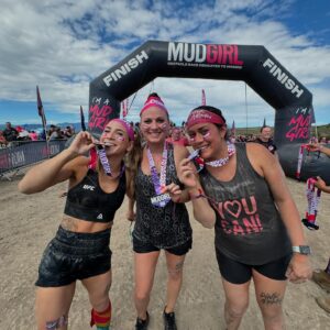 Tecia Pennington Instagram - Crossed an item off my bucket list! 1st Mud Girl complete. #PinkArmy #CancerSucks #MudGirl2024