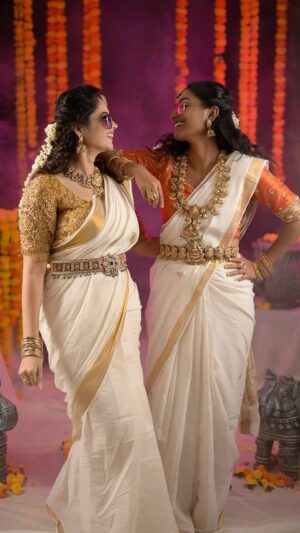 Teja Venkatesh Instagram - Adi polikka vannallae ✨✨

📸 @sathyaphotography3 
Makeup and hair @pree_makeover_artistry @sha_thebridesroom 
Blouse @niga_designers  @s_seaming_store 
Jewels @chennai_jazz

#onamshoot #onamvibes #manasilaayo #trendingreels #reelitfeelit #reelsinstagram #reels #instagood #instagram #trendingsongs #onamfestival