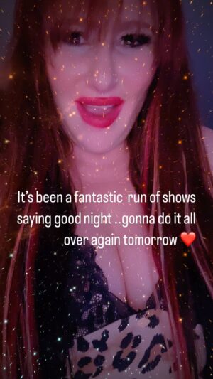 Tiffany Instagram - Good night ..Thank you to All who came out to the show tonight..what a fun time ..Headed to bed …up early to gym it , sound check , then hitting the stage @canyonmontclair ..❤️ #coldplay #nitenite🌙 #doitallagaintomorrow #seeyasoon😘