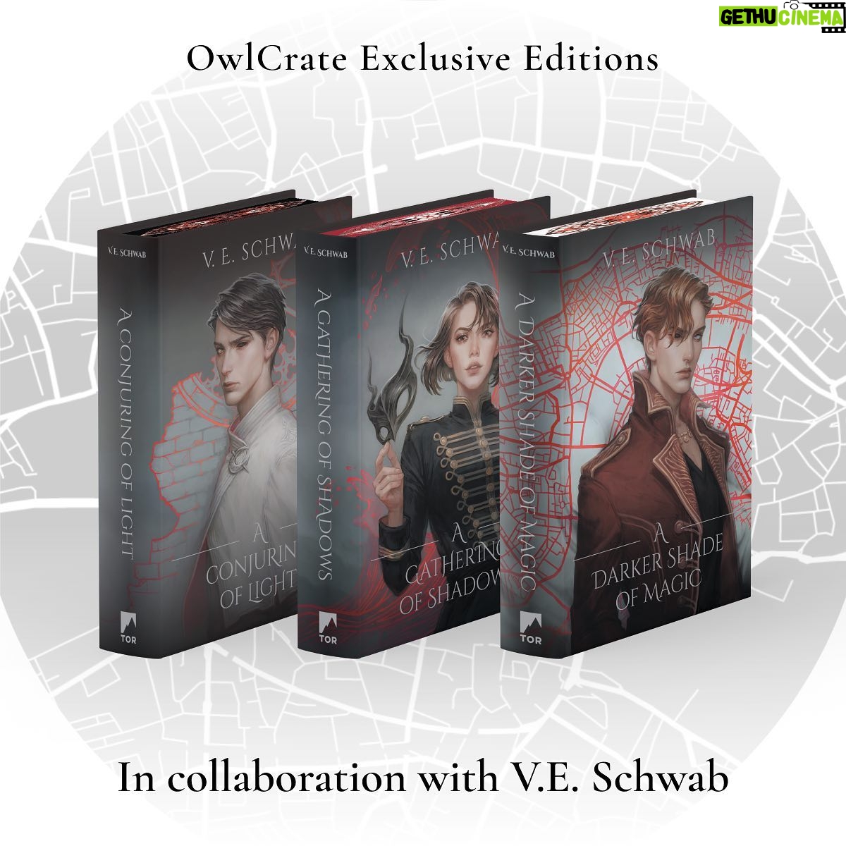V. E. Schwab - 28.5K Likes - Hey Book Owls, we are thrilled to announce our OwlCrate Limited Edition 🖤A DARKER SHADE OF MAGIC TRILOGY🖤 in collaboration with V.E. Schwab (@veschwab)!
This set will feature A Darker Shade of Magic, A Gathering of Shadows and A Conjuring of Light, which will match our exclusive edition of The Fragile Threads of Power.
Our Limited Edition 🖤A DARKER SHADE OF MAGIC TRILOGY🖤 will feature:
🖤 Completely redesigned covers illustrated by @lenyan.art and designed by @lichen_and_limestone
❤️ Reversible dust jackets with character art by @avendellart
🤍 Stencilled edges on all 3 sides by @sajrafox
🖤 Foil designs on the front and back of the hardcover cases by @divineliterary
❤️ Bound in character art pages (3 per book) illustrated by @jessichenliu, @yewberries, and @yasu.art.studio
🤍 Character art end pages (different front and back) by @lasq.draws
🖤 Ribbon bookmark
❤️ Book one is signed by author @veschwab and includes an author letter!
The exclusive OwlCrate Limited Edition 🖤A DARKER SHADE OF MAGIC TRILOGY🖤 will be $114.99 USD plus shipping. It is a completely separate order from our regular OwlCrate subscriptions and must be purchased individually through our store.
Please note this sale will be limited to 1 set per person as stock is limited. We anticipate shipping in early December.
All active subscribers & The Fragile Threads of Power purchasers will get the first chance to purchase the 🖤A DARKER SHADE OF MAGIC TRILOGY🖤 !! We will send an email on WEDNESDAY, OCTOBER 2nd, at approximately 12:00 PM PST containing your early access link.
🤍 Subscribers early access sale begins on Tuesday, October 8th, at 11:00 AM PST
🤍 If boxes haven’t sold out within 24 hours of going on sale, we will then send the private link to our newsletter subscribers & The Nest app users on Wednesday, October 9th, at 11:00 AM PST
🤍 General sale begins on Thursday, October 10th, at 11:00 AM PST if we have any stock remaining.
#owlcrate #ADarkerShadeofMagic #shadesofmagic #aconjuringofshadows #aconjuringoflight #veschwab